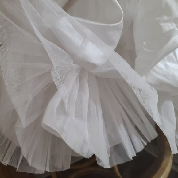 Oleg Cassi  David's Bridal Elegant  Strapless Gown with Embellished Bodice 16 - Picture 13 of 17